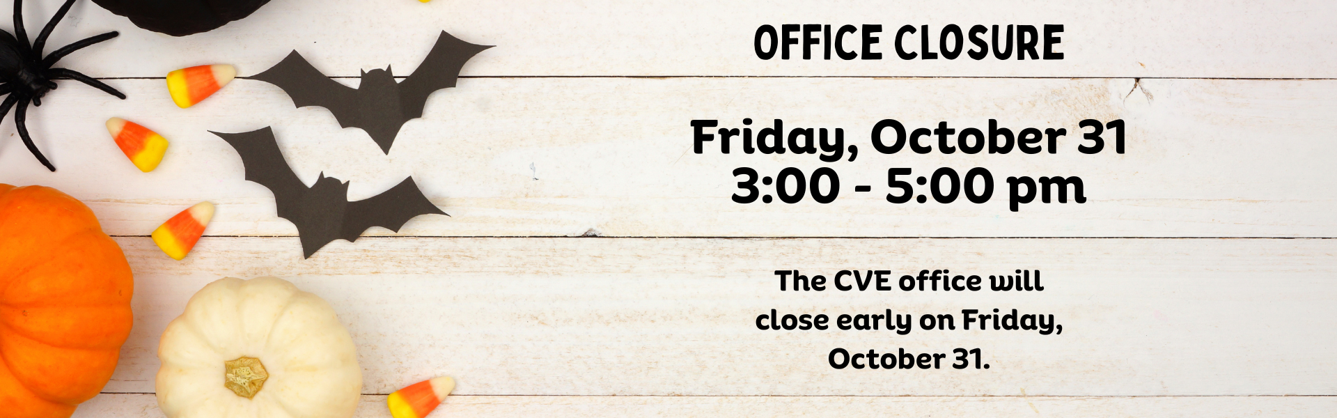 halloween closure